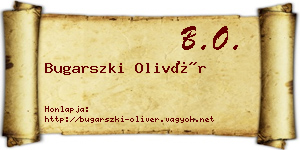 Bugarszki Olivér névjegykártya